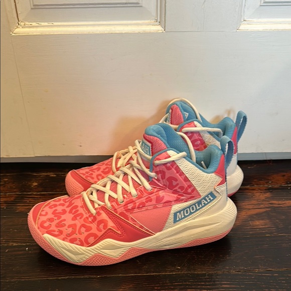 Moolah Red Blue Basketball Shoes Moolah- Female Made Basketball